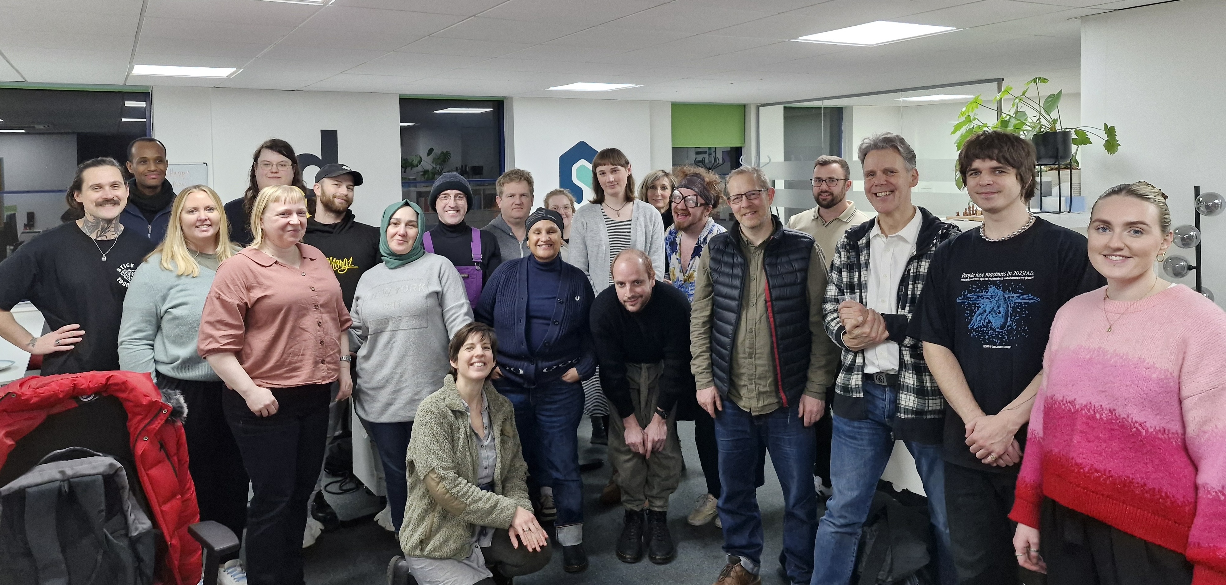 A group photo from a Brighton workshop