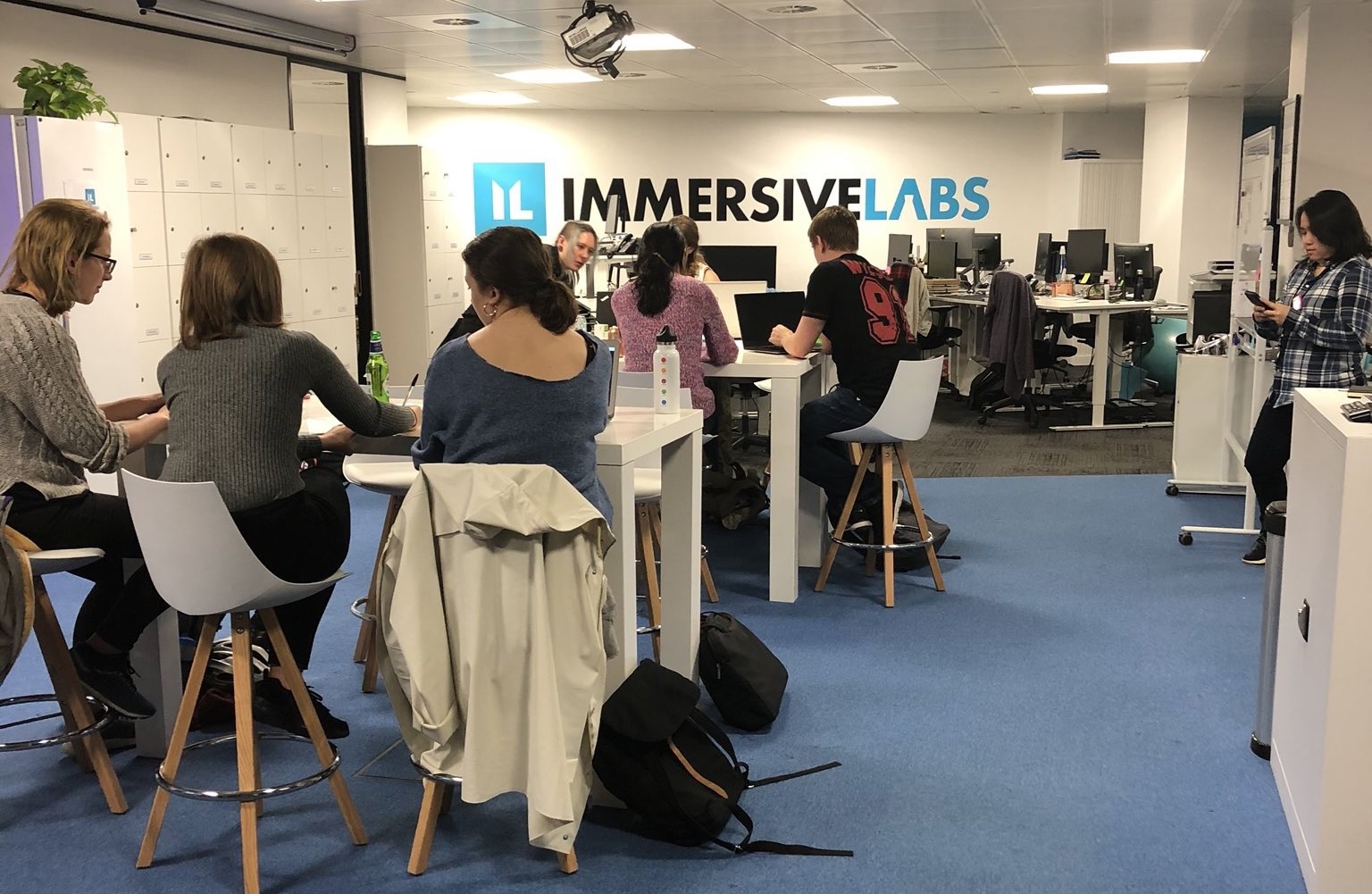 A photo of a Bristol workhop happening at Immersive Labs.